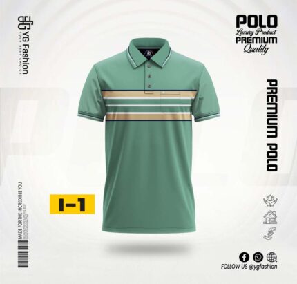 Premium Striped Polo Shirt
