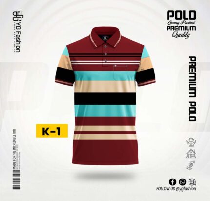 Premium Striped Polo Shirt